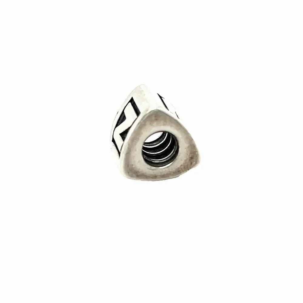 Pandora Authentic Sterling Silver Letter Z Alphabet Block Initial Charm